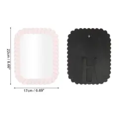 Unique Bargains Twisted Square Shape Desktop Cosmetic Mirror 1 Pc