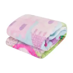 Everyday Kids Toddler Throw Blanket - 30" by 40" - Princess Storyland - Super Soft, Plush, Warm and Comfortable