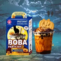 O's Bubble Pumpkin Spice Instant Marbling Boba Kit - 6.35oz/3ct