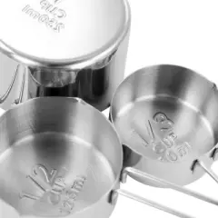 MegaChef 14 Piece Stainless Steel Measuring Cup and Spoon Set with Mixing Bowls