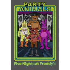 Five Nights at Freddy's Party Animals Stereo Boy's Charcoal Heather T-shirt