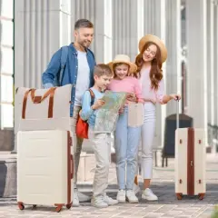 Gulches 2-Piece Luggage Set - Expandable Spinner Wheels, Lightweight ABS Suitcase with TSA Lock - 20" & 24"