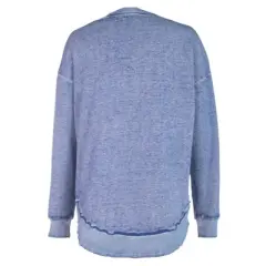 NBA Dallas Mavericks Women's Burnout Crew Neck Fleece Sweatshirt