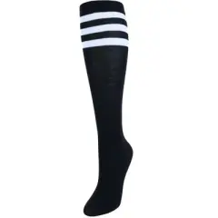 CTM Women's Julietta Fashion Knee-High Striped Socks (1 Pair)
