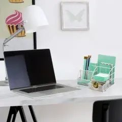 Sorbus Desk Organizer - White