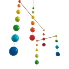 HABA Nursery Room Wooden Mobile Rainbow Balls (Made in Germany)