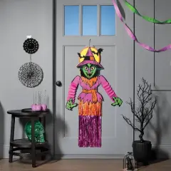 50"x16" Large Witch Honeycomb Tinsel Paper Wall Decor - Hyde and EEK! Boutique&trade;