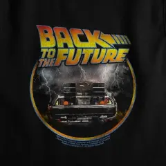 Women's Bttf Delorean Lightning Sleeveless Crop Top Tank
