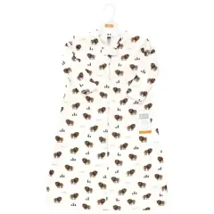 Hudson Baby Infant Boy Long Sleeve Cotton Jersey Sleeping Bag, Sack, Blanket, Wild Buffalo