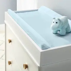 Wipeable Changing Pad Cover - Solid Blue - Cloud Island&trade;