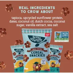 Seven Sundays Real Cocoa Gluten Free Cereal Snackies - 6oz/6ct