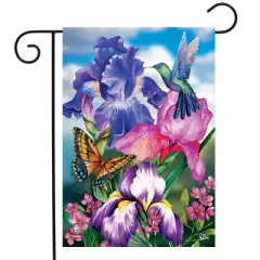 Briarwood Lane Garden Flag 12x18 For Outdoor Irises Spring For Spring Garden Flag Flags For Outside