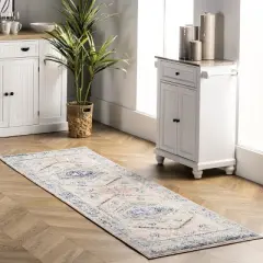 nuLOOM Chase Faded Vintage Medallion Area Rug