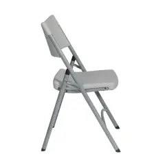 Heavy Duty Resin Folding Chair Light Gray - OSP Home Furnishings