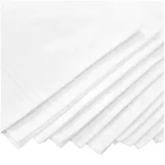 Men's White 100% Cotton Soft Finish Handkerchiefs