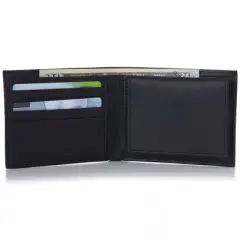 Alpine Swiss Mens Wallet Trifold Bifold Billfolds to choose from Genuine Leather Comes in Gift Bag