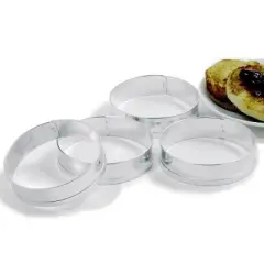 Norpro 3.5-inch Tin English Muffin Rings - Set of 4