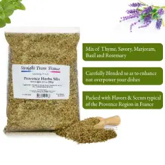 Straight From France Provence Herbs Mix Seasoning from France, includes Thyme, Basil, Savory, Marjoram and Rosemary