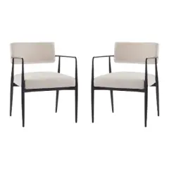 Christopher Knight Home Behrens Mid-Century Modern Upholstered Dining Chairs (Set of 2)