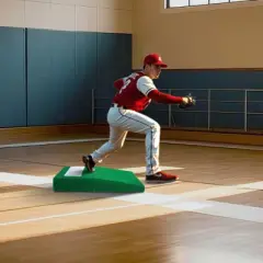 VEVOR Pitching Mound, Portable Baseball Pitcher's Mound, 31 in Indoor Outdoor Pitching Practice and Training Equipment,Softball Pitching Aids, Green