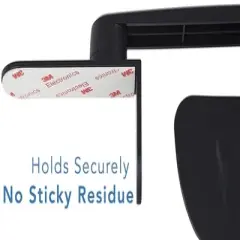 Mount-It! Monitor Document Holder Clip - Paper and Copy Holder Attachment for Typing with 3M Adhesive Sticker, Swivel 360 Degrees, Left and Right Side