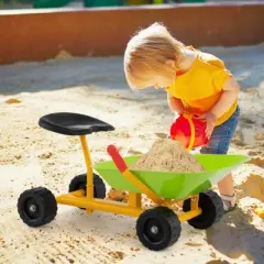 Costway 8" Heavy Duty Kids Ride-on Sand Dumper Front Tipping w 4 Wheels Sand Toy Gift