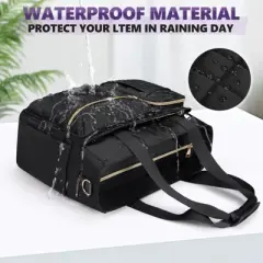 Teacher Tote Bag 15 inch Laptop Bag Work Bags Briefcase for Office, College, Nursing, Black