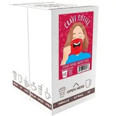 Crave Beverages Coffee Lovers Coffee Pods, Flav & Non Flav, for Keurig, 40 Ct