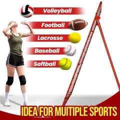 PLAYAPUT 7x4FT  5-Angle Rebounder Net , Red