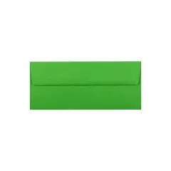 JAM Paper Peel & Seal #10 Business Envelope 4 1/8" x 9 1/2" Christmas Green 500/Pack (86555H)
