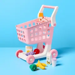 Shopping Cart and Accessories Playset - Gigglescape&trade;: Fits 14-Inch Dolls, Includes Play Food, 12 Doll Accessories