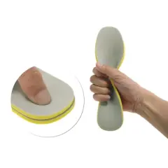 Unique Bargains Breathable Shoe Inserts Fit Shoe Beige Gray 1 Pair