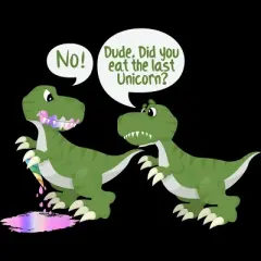 Junior's Design By Humans Dude, Did You Eat Last Unicorn By ZeusSE T-Shirt