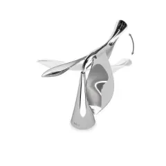 Umbra Tipsy Chrome Bottle Opener Silver: Wine & Bar Accessories, Zinc Matte Finish, 5.12" Length