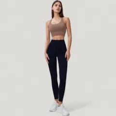 Anna-Kaci Active Women's High Waist Full Length Seamless Leggings with Body Contouring Design
