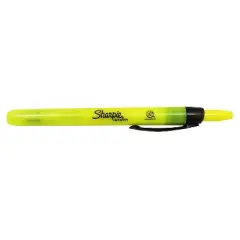 Sharpie Retractable Highlighter Chisel Tip Yellow Pack of 12 (SAN28025-12)