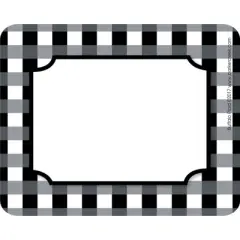 2pk 45ea Buffalo Plaid Remember Me! Self-Adhesive Name Tag Labels - Barker Creek: Teacher Supplies, School Desk Tags