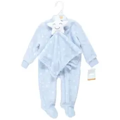 Hudson Baby Infant Boy Flannel Plush Sleep and Play and Security Toy, Boy Star