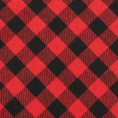 KOVOT Tablecloth Red & Black Buffalo Check Plaid 100% Cotton - Festive Table Cover for Christmas, Winter & Holiday's