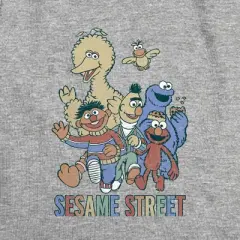 Women's Sesame Streetcolorful Group Sleeveless Crop Top Tank