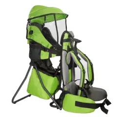 ClevrPlus CC Hiking Child Carrier Baby Backpack Camping for Toddler Kid, Green