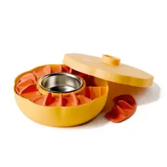 Koji 8pc Taco Stainless Steel Warming Tray and Serving Spinner
