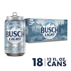 Busch Light American Lager Beer - 18pk/12 fl oz Cans