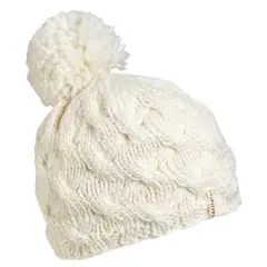 Turtle Fur Women's Wave On Wave Merino Wool Plush Fleece Lined Pom Beanie