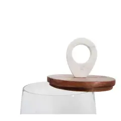 Sprinkle & Bloom Clear Glass Food Storage Jar