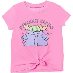 Star Wars The Child Girls Graphic T-Shirt Shorts and Scrunchie 3 Piece Outfit Set