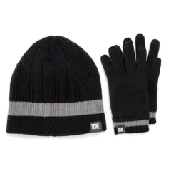 MUK LUKS Men's Beanie and Glove Set