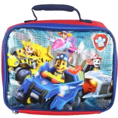 Paw Patrol Lunch Box Characters And Vehicles Lunch Bag Tote Blue