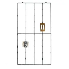 Storied Home Metal Photo/Card Holder with 3 Postcards: Wall Mount Display, Picture Collage Board, 16+ Years