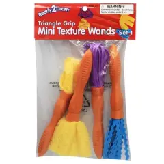 Ready 2 Learn Triangle Grip Mini Texture Wands, Set 1, Set of 4